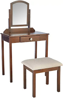 AmazonBasics Solid Wood Classic Dressing Table