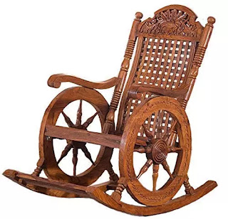 Hindoro Amazing Hand Carved Rocking Chair